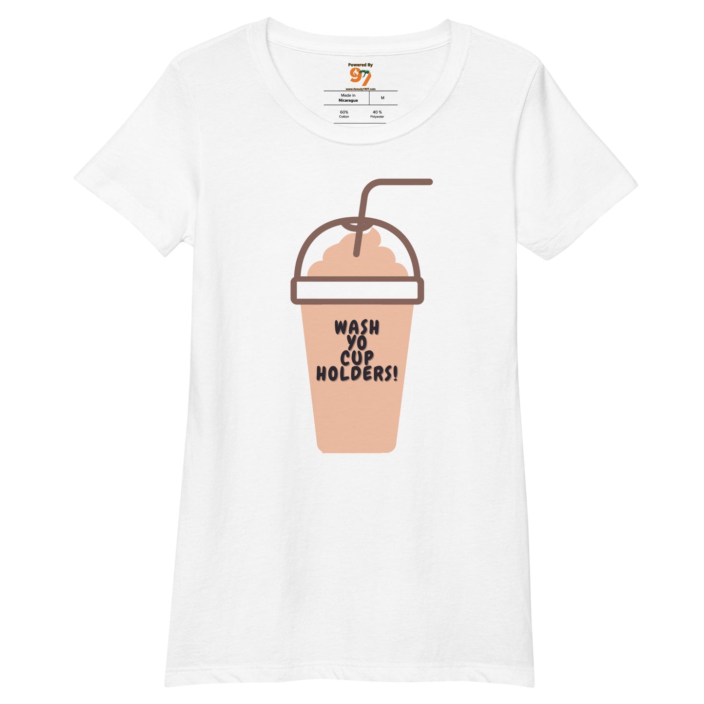 "Wash Yo Cupholders" Women’s fitted t-shirt